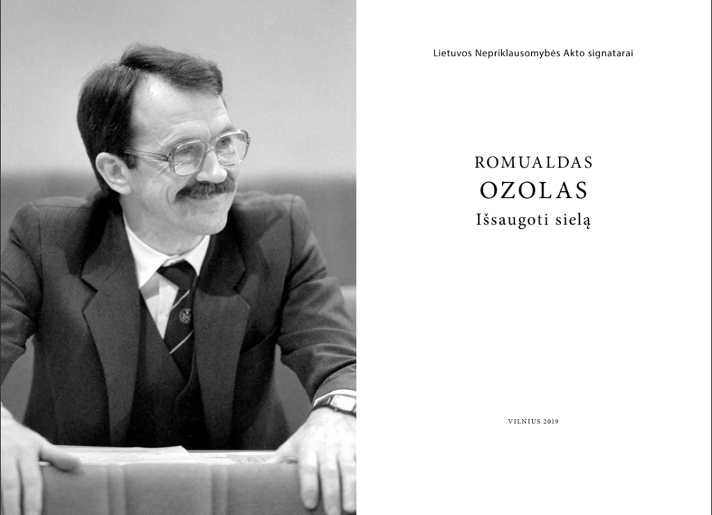 ROMUALDAS  OZOLAS  Išsaugoti sielą